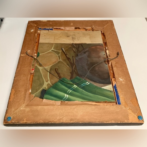 1937 Vintage Paul Janert Artist Signed Framed Oil Painting of Young Boy - Picture 7 of 16